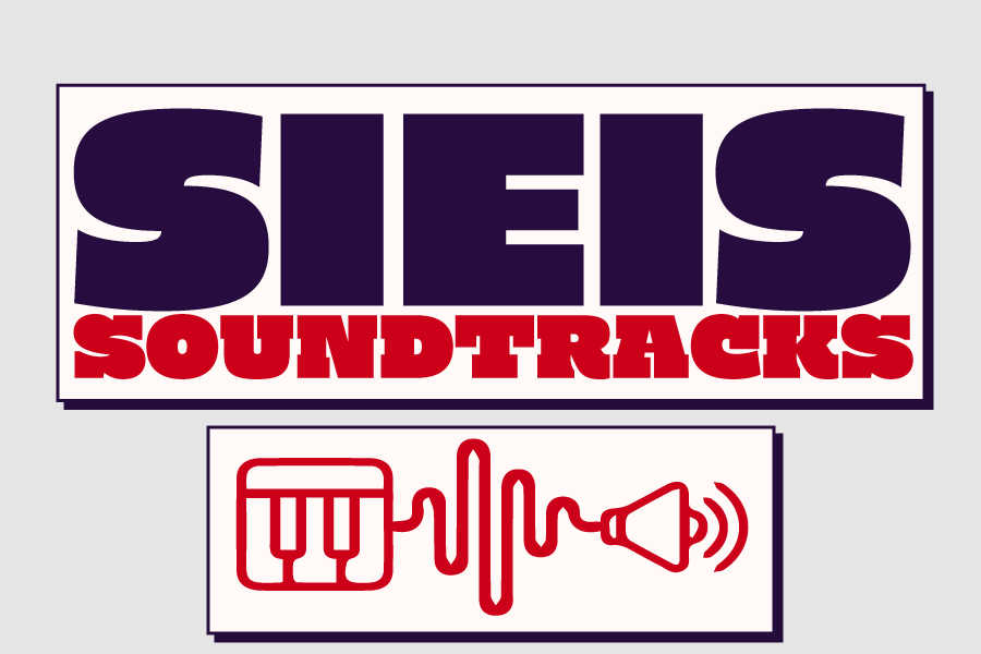 Sieis Soundtracks logo of keyboard hooked up to speaker